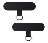 caslord Lot de 2 Patchs universels pour Cordon, transformez Votre Coque de téléphone en chaîne de téléphone, TPU Ultra Fin s'adapte à Toutes Les Coques de téléphone Standard-Noir
