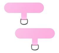 caslord Lot de 2 Patchs universels pour Cordon, transformez Votre Coque de téléphone en chaîne de téléphone, TPU Ultra Fin s'adapte à Toutes Les Coques de téléphone Standard-Rose