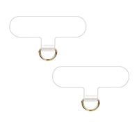 caslord Lot de 2 Patchs universels pour Cordon, transformez Votre Coque de téléphone en chaîne de téléphone, TPU Ultra Fin s'adapte à Toutes Les Coques de téléphone Standard-Transparent