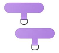 caslord Lot de 2 Patchs universels pour Cordon, transformez Votre Coque de téléphone en chaîne de téléphone, TPU Ultra Fin s'adapte à Toutes Les Coques de téléphone Standard-Violet