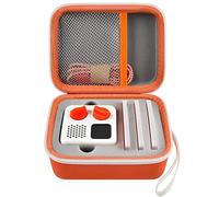 casmilee Étui de voyage compatible avec Yoto Mini - Lecteur audio et musique pour enfants, sac de support pour haut-parleur pour enfants qui lit les cartes de livres audio - Orange
