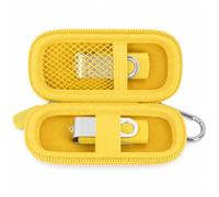 casmilee Étui pour clé USB SanDisk/Samsung/Kingston, étui uniquement | Organiseur de lecteur flash pour 2 lecteurs, poche en filet, bande élastique et mousqueton pour étudiants, étudiants, bureau