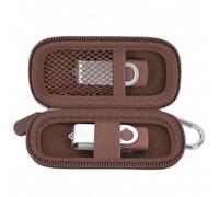 casmilee Étui pour clé USB SanDisk/Samsung/Kingston, étui uniquement | Organiseur de lecteur flash pour 2 lecteurs, poche en filet, bande élastique et mousqueton pour étudiants, étudiants, bureau