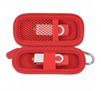 casmilee Étui pour clé USB SanDisk/Samsung/Kingston, étui uniquement | Organiseur de lecteur flash pour 2 lecteurs, poche en filet, bande élastique et mousqueton pour étudiants, étudiants, bureau