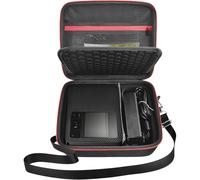 casmilee Étui rigide pour imprimante photo mobile Canon SELPHY CP1500/CP1300/CP1200 Mini imprimante photo mobile et kit de papier avec bandoulière réglable - Sac uniquement (noir)