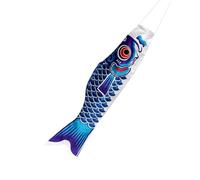 CASNO Chaussettes à vent colorées en forme de poisson de dessin animé japonais, mini Koinobori Cadeau Poisson Streamers Carpe Manches à air