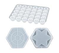 CASNO Moule en silicone, kit de damier en résine époxy, moules en silicone pour damier chinois, damier, moule en cristal UV pour outils de moule à faire soi-même