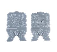 CASNO Moules en silicone, support de livre, moule en silicone sculpté pour l'Aïd et le Coran, support pliable pour livre de prière musulmane, étagère