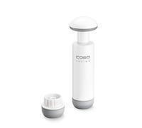 CASO Adaptateur et kit de pompe - Pour tous les sacs Caso VacuBoxxen et ZIP avec valve, adaptateur adapté pour tuyau de mise sous vide Caso - Pompe à vide manuelle - Blanc