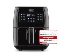 CASO AF 600 XL - Grande friteuse à air chaud avec un volume de panier de 6L, 12 programmes automatiques, commande Sensor-Touch, minuterie de 1 à 60 minutes, panier à friture amovible