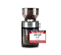 Caso Barista Crema Moulin à café design électrique, réglage du degré de broyage fin à grossier, broyage à disque professionnel, moteur puissant de 150 W