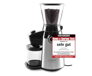 Caso Barista, Design Moulin à café électrique, mouture réglable à 15 Niveaux Flavour, Broyeur Conique en Acier Inoxydable Solide, aromaschonend, pour Un & Café Expresso Parfait