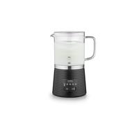 CASO CappuLatte Mousseur à Lait Design Verre Mousse de Lait Crémeuse Chaud & Froid Récipient Amovible Passe au Lave-Vaisselle 5 Fonctions 250ml/400ml Affichage LED One Touch
