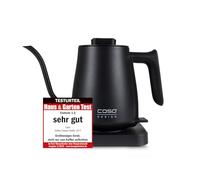 Caso Bouilloire électrique Coffee Classic 1877 – 0,6 L, 1310 W, noir mat, bec verseur incurvé