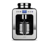CASO Coffee Compact electronic - Machine à café design avec moulin, convient également pour le café prémoulu, moulin et infuseur amovibles, écran LCD, minuterie, fonction maintien au chaud