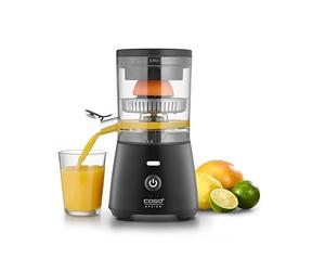 CASO CP 400 Lift - Presse agrume electrique avec cône universel pour oranges et agrumes, 300 W, anti-éclaboussures, extraction élevée du jus, pieds à ventouse, sans BPA, compatible lave-vaisselle