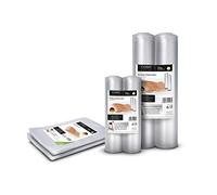 CASO Kit de films structurés Gourmet - Pour toutes les machines à emballer sous vide et soudeuse à film - Sans BPA - Solide et résistant à la déchirure - 105 µm - Soudure stable - Convient sous vide -