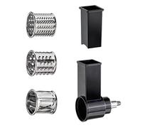 CASO KM 1800 Râpe multifonction avec trois tambours différents en acier inoxydable pour couper, râper, râper, passer au lave-vaisselle