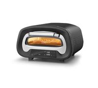 CASO PizzaChef Four à pizza, 430°, 80-430 °C, 8 programmes automatiques, pierre à pizza cordiérite (33 x 33 cm), éléments chauffants réglables, éclairage intérieur, minuterie, design en acier