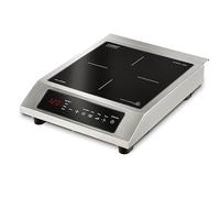 CASO ProChef 3500 - Table de cuisson mobile à induction, 3500 Watt, Température 60-240°C, avec minuterie et fonction maintien au chaud, boîtier inox, pour casseroles de 12-28cm