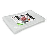 CASO Sachets à bords scellés 25 x 35 cm, 70 mμ, 90 microns, exclusivement pour les appareils à cloche, surface lisse, soudure stable, sans BPA, Sous Vide, Made in Germany