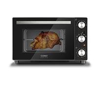 CASO TO 32 Classic - Four design - Espace de cuisson de 32 l - 4 niveaux d'insertion - 70-230 °C - Avec pierre à pizza - 5 fonctions : air chaud, tournebroche avec moteur, chaleur de voûte, de sole,