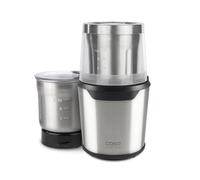 CASO UZ 200 - Broyeur multi-usages design, broyeur électrique, récipient, lame de frappe et boîtier en acier inoxydable durable, idéal comme broyeur et moulin pour noix, légumes, fruits, café, etc.