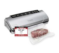 Caso VC 10 Machine à emballer sous-vide (1340)/30 cm de long soudure/naturel Rangement sans conservateurs/avec 10 sacs de professionnel gratuit Sans accessoires supplémentaires argent