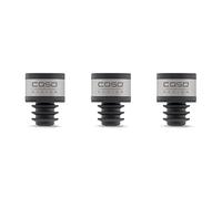 CASO WineLock - Bouchon aromatique sous vide, 3 pièces, bouchon à vin pour machine sous vide, lavable au lave-vaisselle, cols de bouteilles avec 16-19 mm de diamètre intérieur