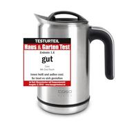 Caso WK bouilloire 1 L 1800 W Noir, Acier inoxydable