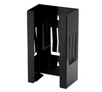 CASOMAN Distributeur magnétique de gants/mouchoirs, capacité de 3.6 kg, distributeur de gants noir, support mural, support de boîte à gants pour montage mural, support de boîte à gants magnétique