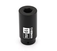 CASOMAN Douille de boulon de manivelle 1/2" 19 mm pour Honda, douille d'équilibrage harmonique, puissance 3 fois momentum des douilles à choc standard, CR-MO