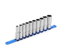 CASOMAN Jeu de 10 douilles à impact profond 1/2" 6 points, acier CR-V