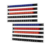 CASOMAN Lot de 10 organiseurs de tournevis et de clés, support mural, porte-outils à main, support en plastique avec clips