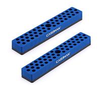 CASOMAN Lot de 2 organiseurs d'embouts hexagonaux de 6,35 mm avec base magnétique - Bleu, organiseur d'embouts à 86 trous avec base magnétique puissante, organiseur magnétique pour votre spécialité