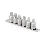 CASOMAN Lot de 6 douilles de vidange d'huile, entraînement 1/2", 8 mm, 10 mm, 12 mm, 14 mm, 1/2", 3/8", 6 douilles de service d'huile, carré intérieur