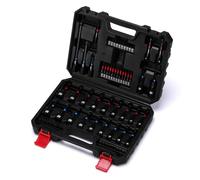 CASOMAN Lot de 68 tourne-écrous magnétiques pour perceuse à percussion, métriques et SAE, avec embouts de tournevis, support d'extension d'embout à dégagement rapide, adaptateurs de douille et