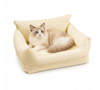 CASOME Lit Canapé pour Chats, Petits Et Moyens Chiens, Coussin Amovible