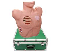 CASOME Modèle de Drainage de Thoracocentèse pour Formation Pneumothorax & Drainage du Thorax Liquide, Simulateur Anatomique en PVC pour Écoles de Médecine, Hôpitaux et Formation des Médecins