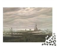 Caspar David Friedrich Puzzle, Tableaux célèbres du Monde Puzzle Impossible, Cadeau Intéressants, 1000 Pièces Casse-tête en Bois, Adultes Et Adolescent, Puzzles Art De Qualité Supérieure