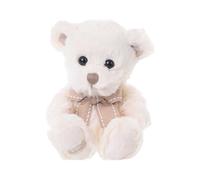 Caspar et Caroline, Paire de Petits Ours en Peluche Blancs, Hauteur 15 cm, Bukowski Design AB (Caspar)