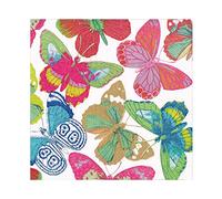 Caspari Butterflies Bright Luncheon Napkins - 20 Per Package