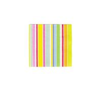 Caspari Cabana Stripe Bright Cocktail Napkins - 20 Per Package