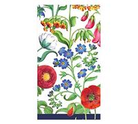 Caspari Cloisters Garden Guest Towel Napkins in White - 15 Per Package