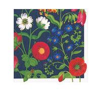 Caspari Cloisters Garden Luncheon Napkins in Navy - 20 Per Package