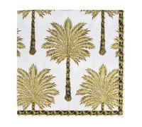 Caspari Grand Palms Paper Luncheon Napkins in Black - 20 Per Package