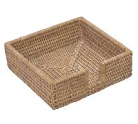 Caspari hl01 W Support Whitewash pour de Serviettes de Table, rotin et Panier, Blanc, 33 x 33 cm