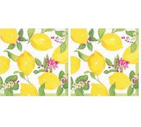 Caspari Limoncello Luncheon Napkins - 20 Per Package (Lot de 2)