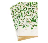 Caspari Modern Mistletoe Paper Christmas Guest Towel Napkins - 15 Per Package