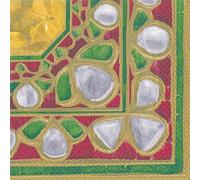 Caspari Paré Dessert de Strass colorés Motif Papier Serviettes de Table Lot DE 20 dans Un carré DE 33 cm